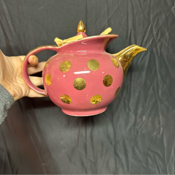 Vtg | Hall Polka Dot Teapot - Picture 1 of 4